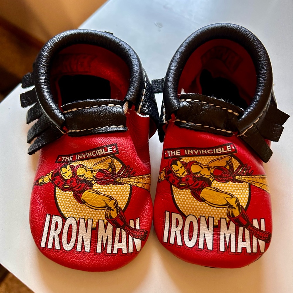Freshly Picked X Marvel Iron Man Moccasins size 5